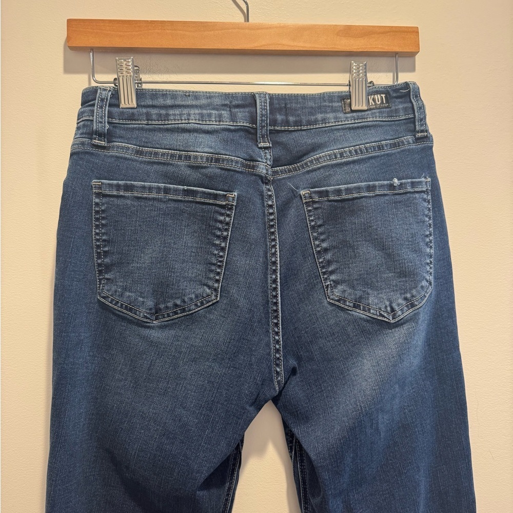 Kut from the Kloth Kelsey Fab Ab Ankle Flare Denim Jeans - Picture 5 of 6